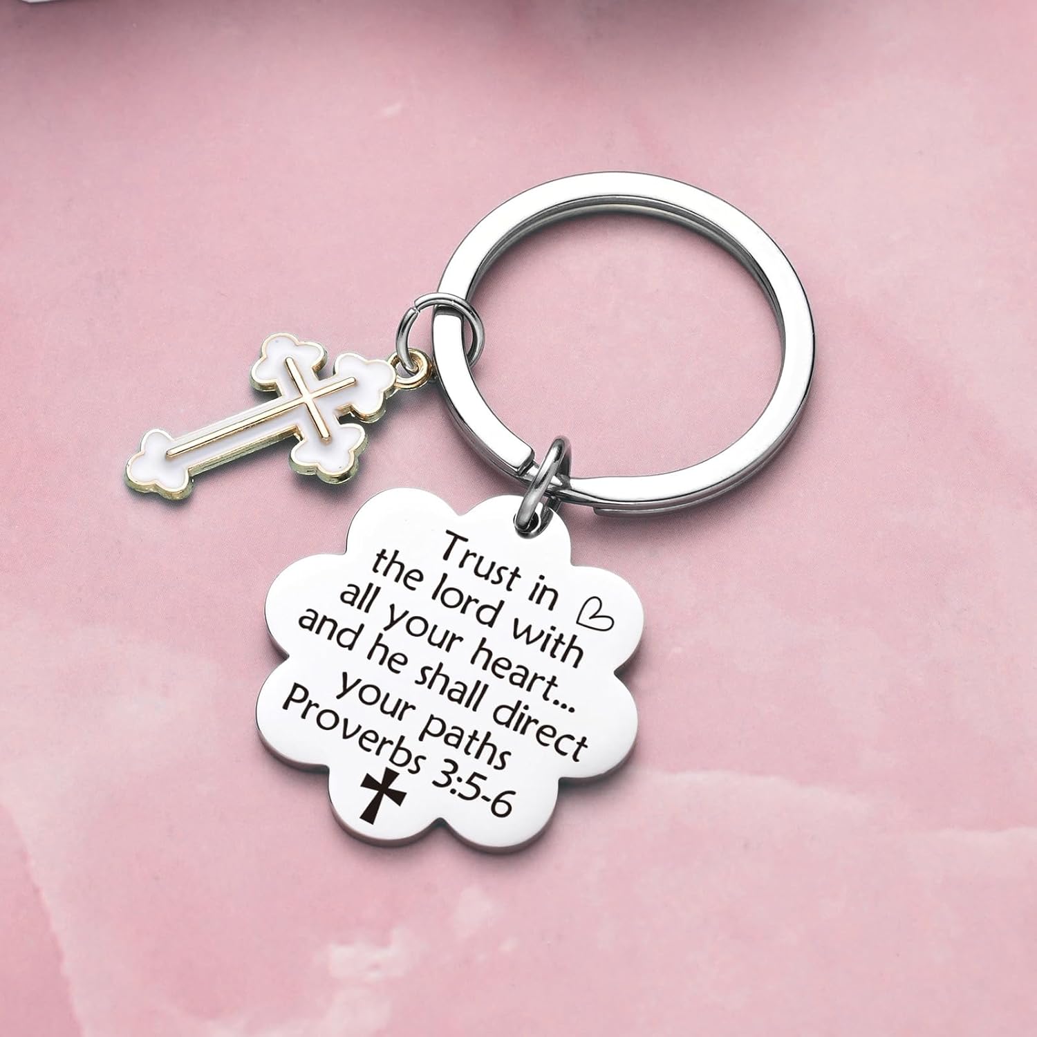 Christian Keychains For Women Jesus Keychain Inspirational Scripture Gifts Cross Jewelry Faith Gifts - Image 5