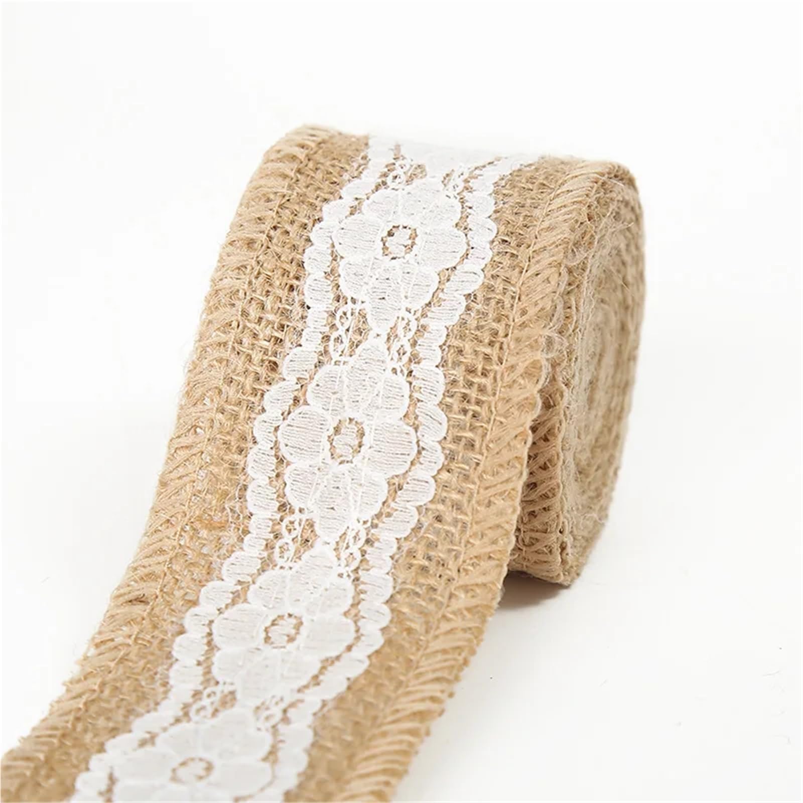 Jute Burlap Ribbon, Jute Burlap Ribbon White Lace Trim 1-10m