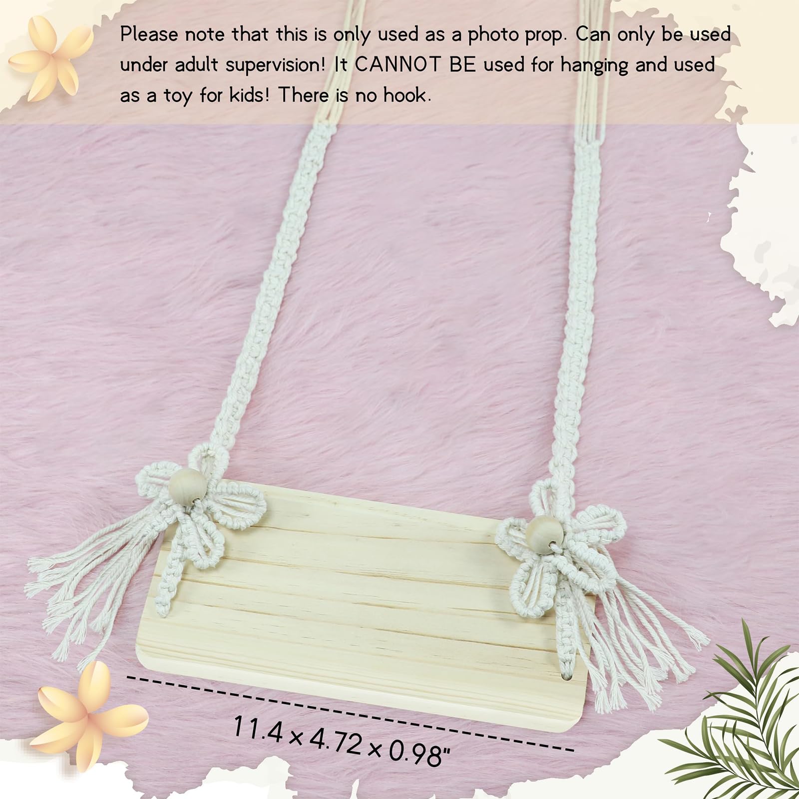 Altalena neonato Fotografia Puntelli Altalena Prop Legno Bambino Foto Puntelli Piccoli In Legno Altalena Bambino Servizio Fotografico Accessori di Scena per Studio Accessori