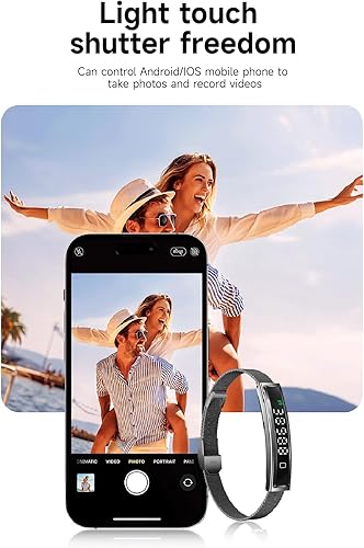 Miniatura 6 de Pulsera inteligente de salud, regalos para mujeres y hombres, regalos de elefante blanco, seguimiento de actividad y fitness, frecuencia cardíaca,