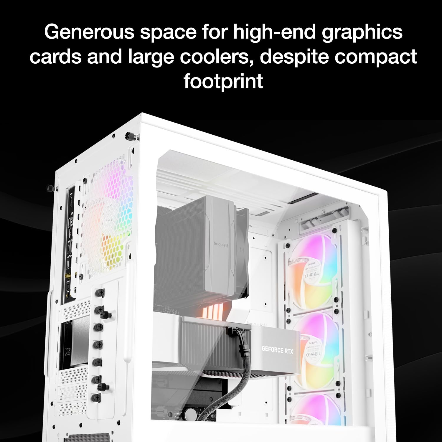 Amazon.co.jp: 静かに! Pure Base 501 LX ホワイト ミッドタワー ATX