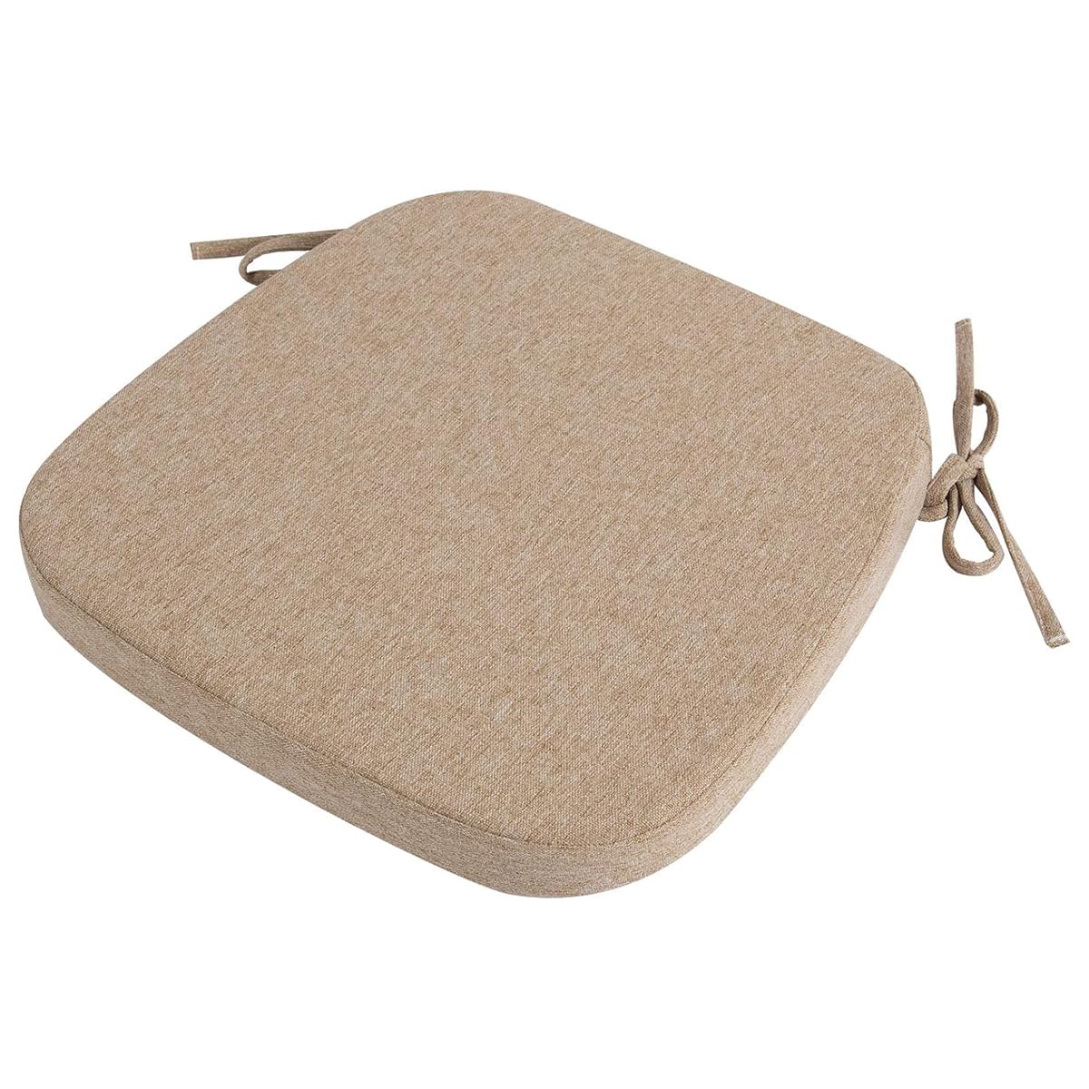Chaise de cuisine galette 43x42cm en mousse avec attache et envers antidérapant caoutchouc