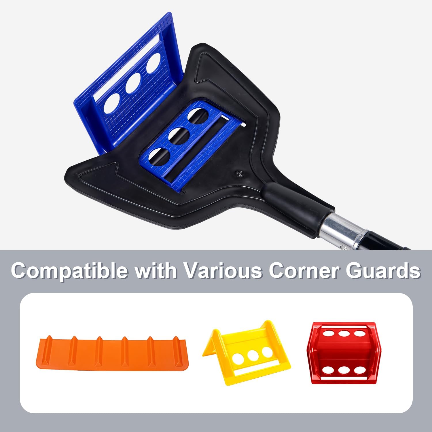 Edge Protector Pole for Flatbed, V-Shaped Corner Guard, Adjustable Telescopic Extension Handle (4ft-8ft), Angle-Adjustable & Pre-Assembled, Cargo Load Protection Accessories