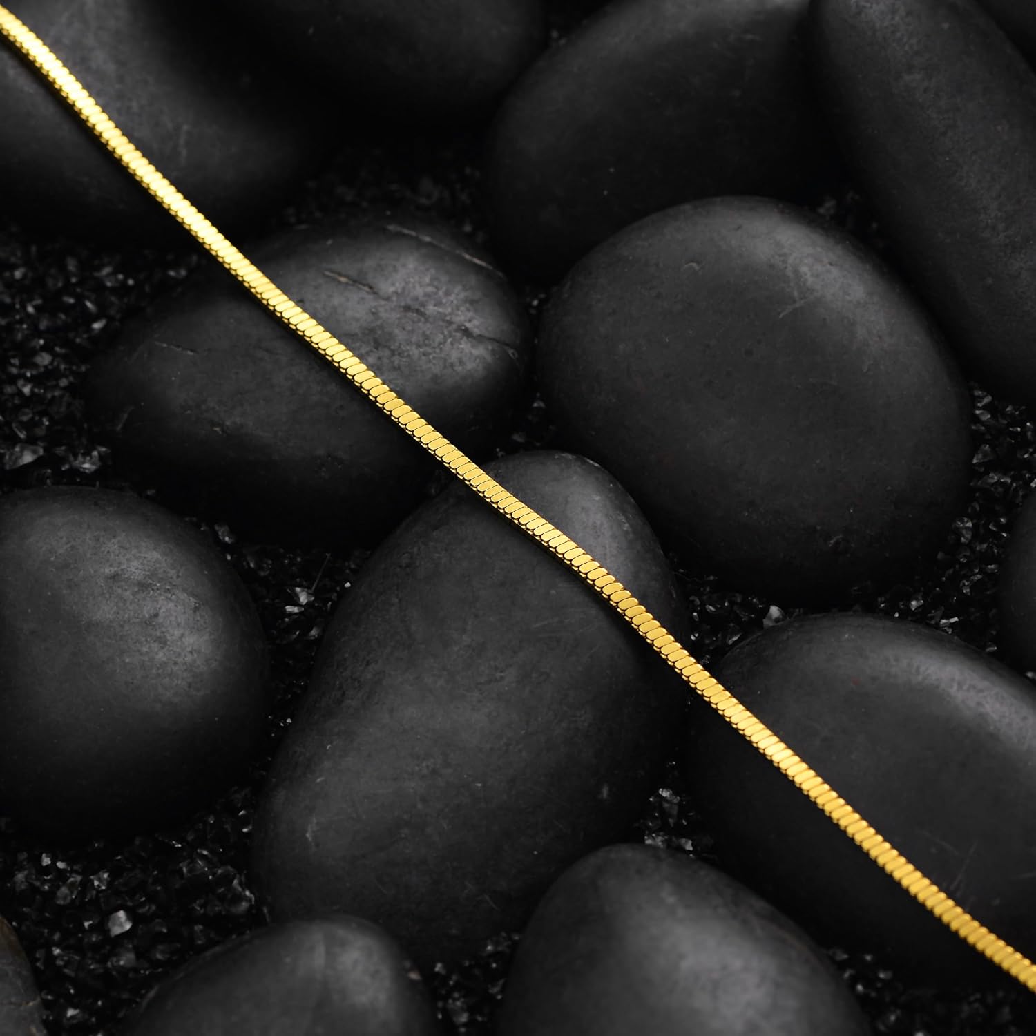 Fettero Gold Snake Chain Necklace for Women 14k Gold Plated Snake Choker Necklace Dainty Simple Boho Necklace Fashion Jewelry for Women Men - Image 5