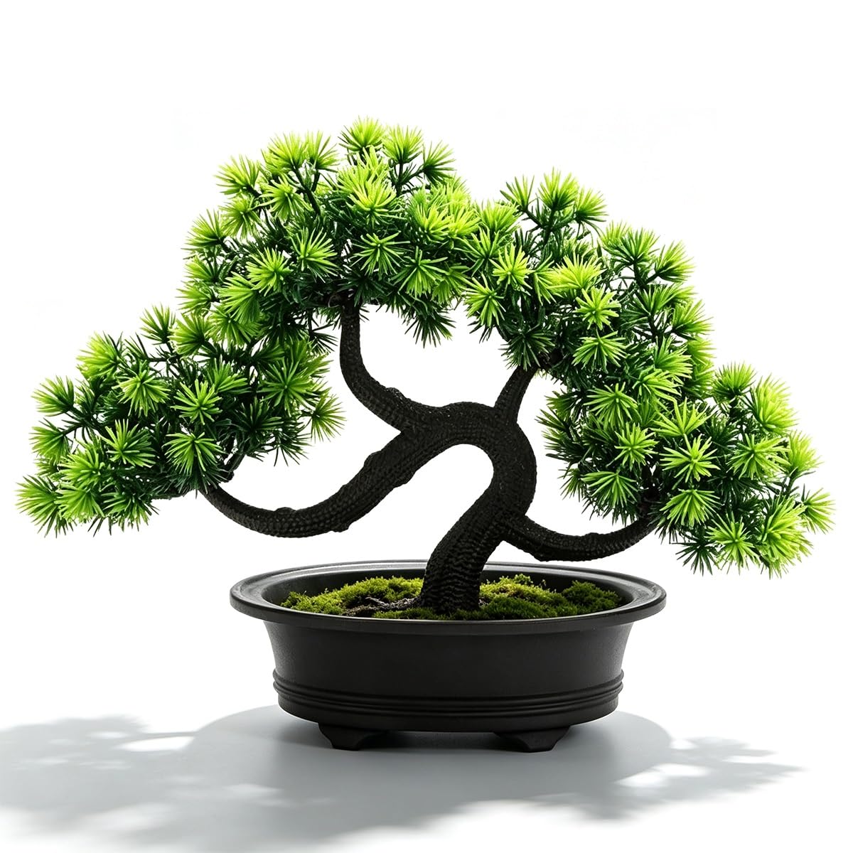 Mini Faux Arbre Artificiel Bonsaï Pin Bienvenue, Plantes Artificielles
