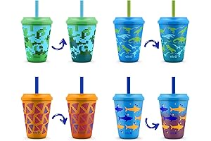 Ello Kids 12oz Chameleon Color Changing Smoothie Cups