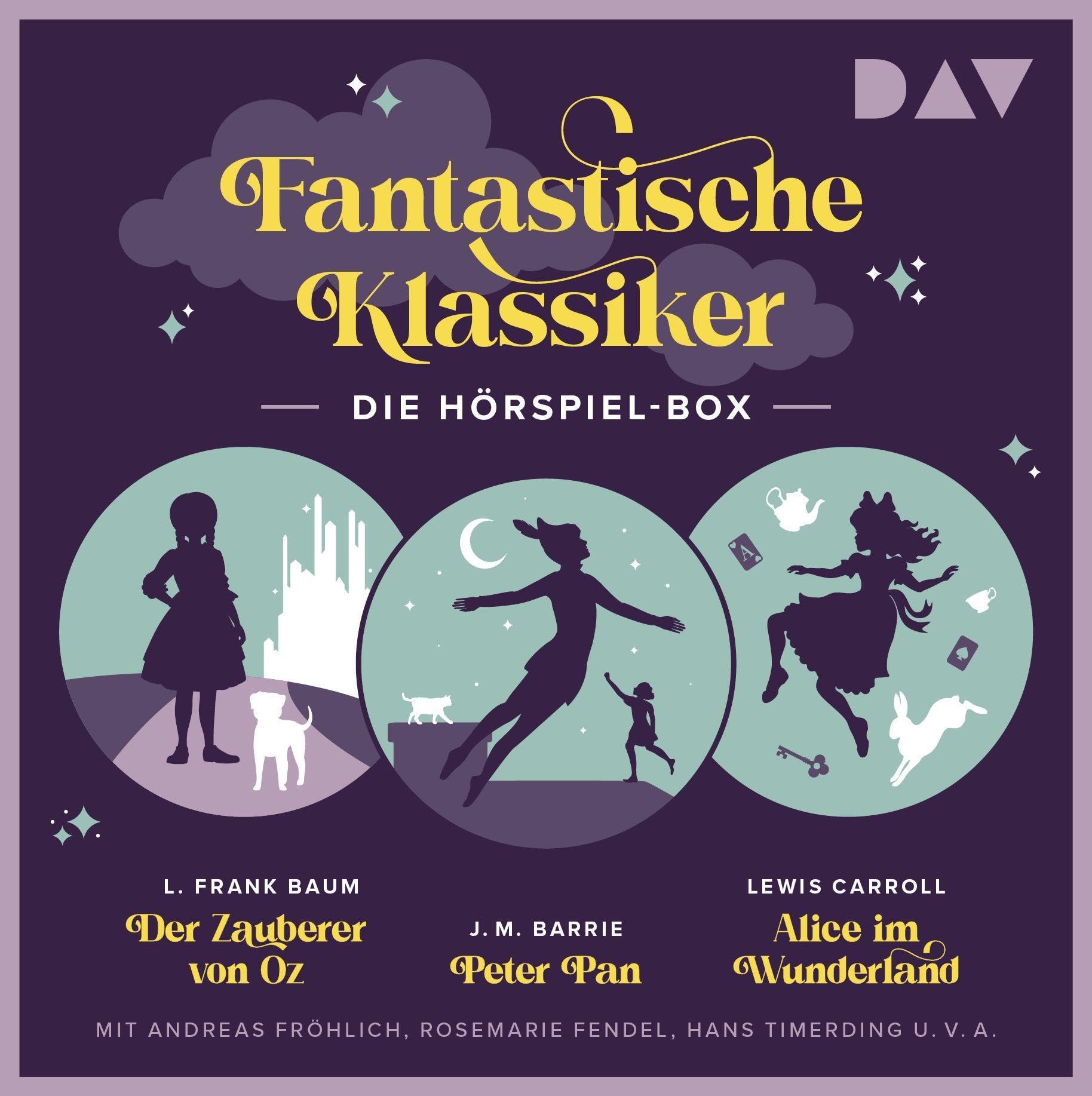 Fantastische Klassiker - Die Hörspiel-Box. Der Zauberer von Oz, Peter Pan, Alice im Wunderland: Hörspiele mit Andreas Fröhlich, Hans Timerding, Rosemarie Fendel u.v.a.