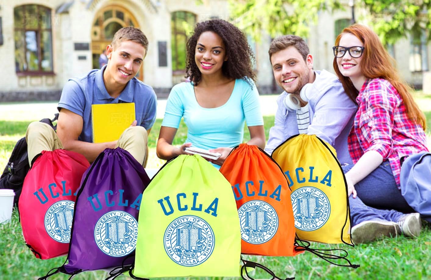 Custom Drawstring Backpacks with Logo 10/50/100pcs Personalized Bulk Drawstring Bags for Promotional Event Team Sport