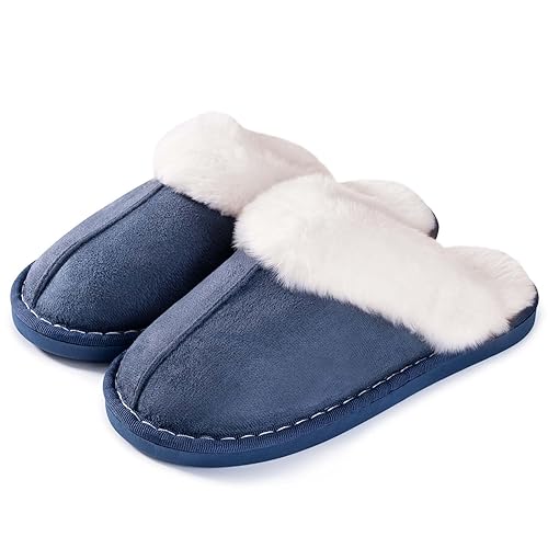 Slippers Women Gifts Ladies Fluffy:Women's Slippers Cozy Memory Foam House
