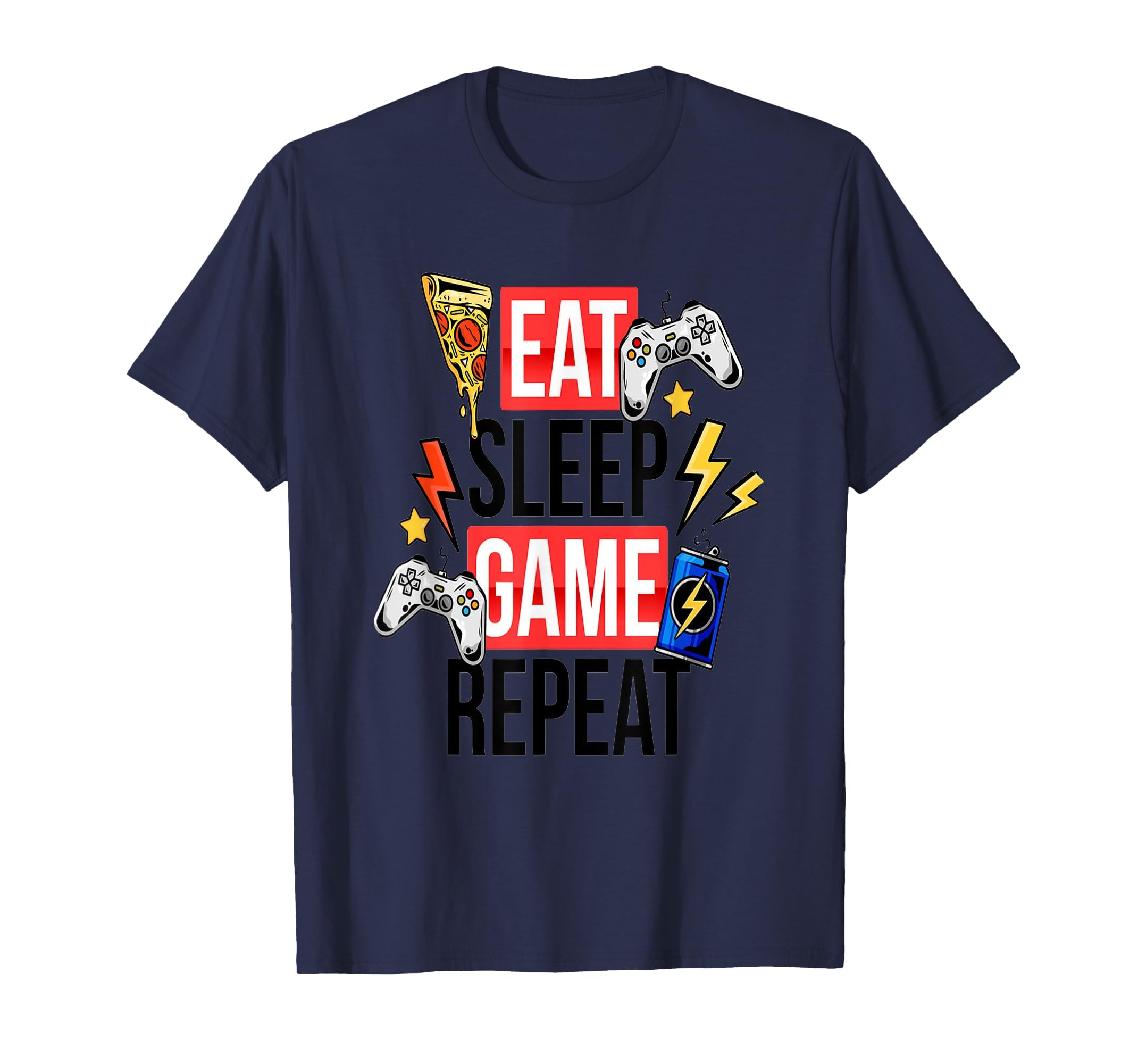 Funny Eat Sleep Game Repeat Tshirt for Video Games Lovers T-Shirt