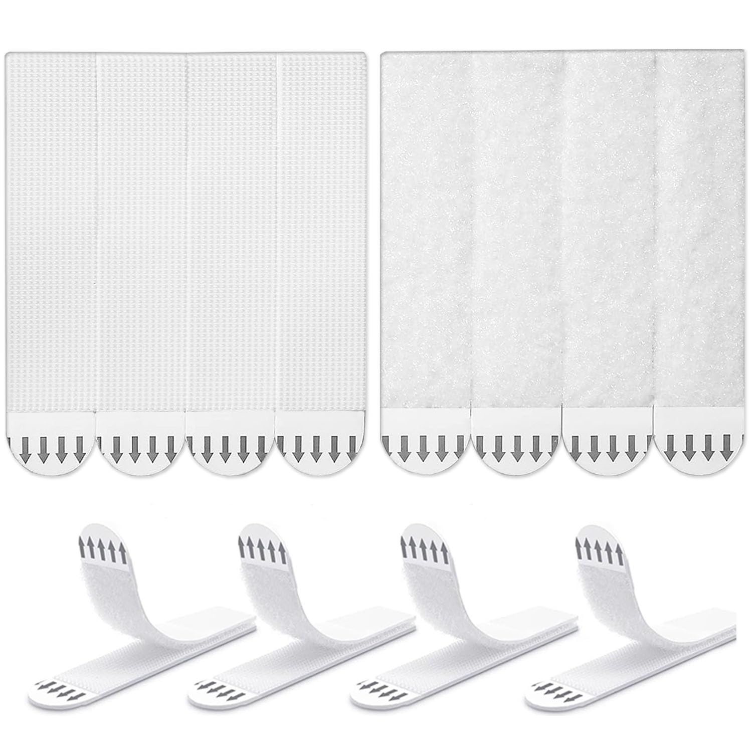 Large Picture Hanging Strips - Heavy Duty Picture Hanging Strips No Nails Needed, Damage Free Adhesive Mounting Strips for Pictures and Photos Frame Hanging - 19*92mm (48)