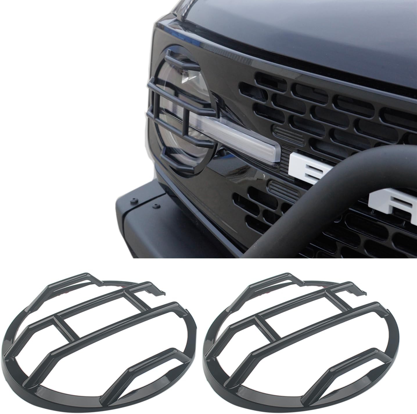 FSYHKJ Front Headlight Guards Trim Protector Cover for Ford