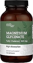 Pure Magnesium Glycinate 500mg - Chelated Magnesium Supplement, High Absorption Capsules for Sleep, Glicinato De Magnesio with Organic MCT Powder (120 Capsules)