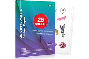 Premium Printable Vinyl Sticker Paper for Inkjet and Laser Printers