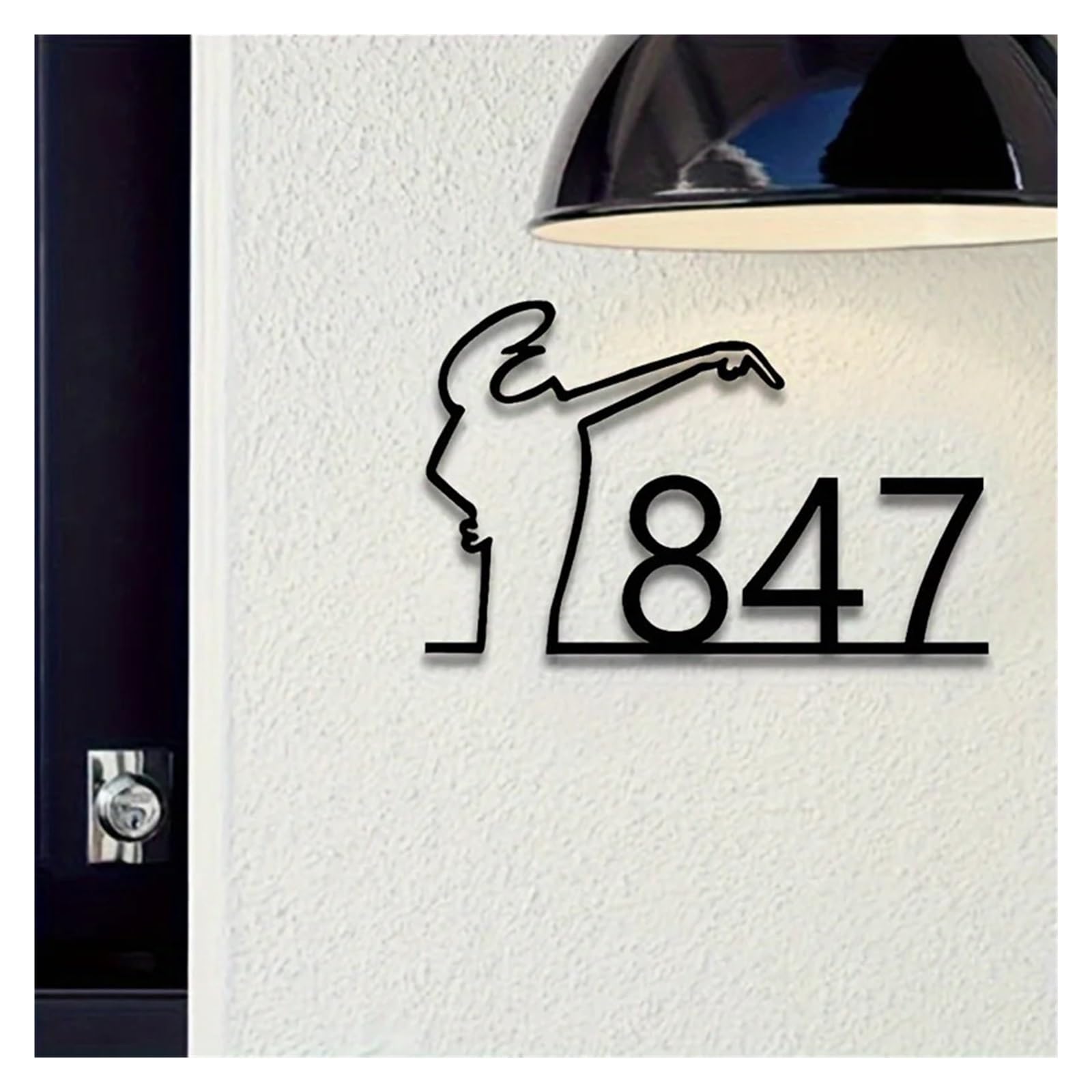 1 Uds. Placa De Número Casa Estilo Exterior/interior Señal Dirección for Puerta(38cm 15inch)