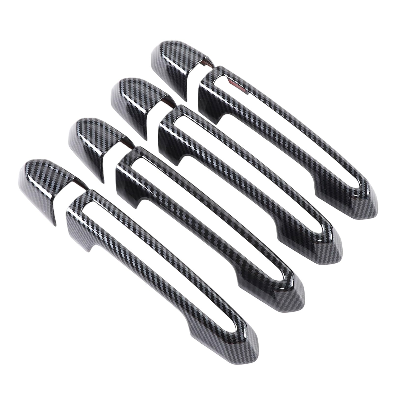 Hiiaw Carbon Fiber Car Door Handle Cover Trim Abs Car Exterior Door Handle Cover Trim Stickers For Cadillac For Xt4 Xt5 Xt6 Ct4 Ct6 Ats Xts Cts 2013-2021