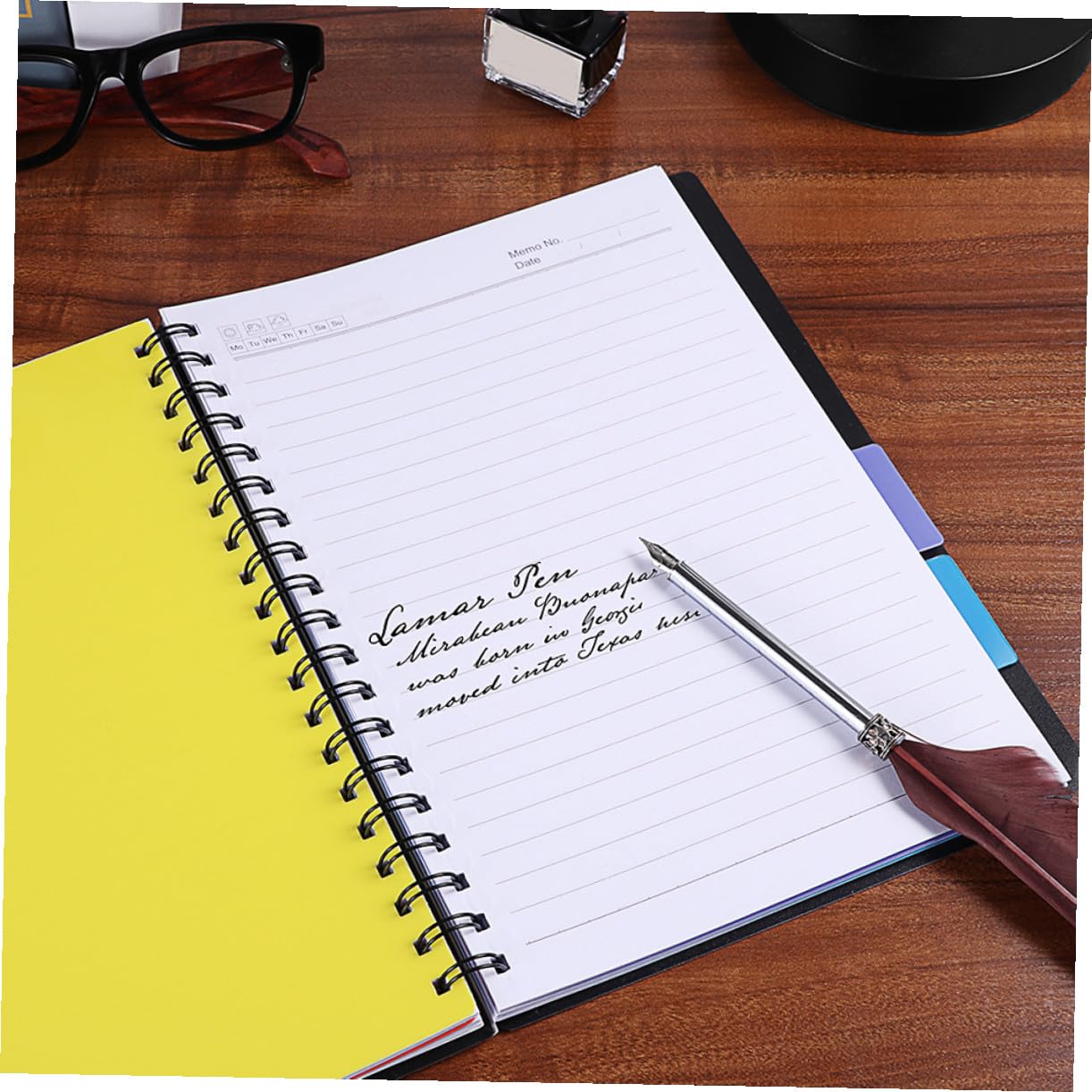 NUOBESTY 16k-spulen Notebook 2 Stück Schwarz Papier Notizblock