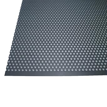 B&T Metal Perforated Sheet Cut Sheet Metal 1.0 mm Thick Round Perforation Diameter 3 mm Offset RV 3-5 Stainless Steel Sheet Customisable V2A Perforated Blank Rolled Hole Grille 1.4301 Rust-proof