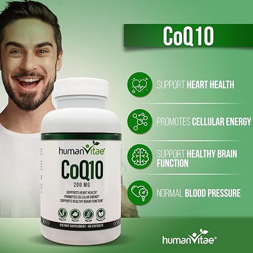 Miniatura 4 de Premium CoQ10 200 mg - 60 cápsulas para la salud del corazón y el apoyo energético