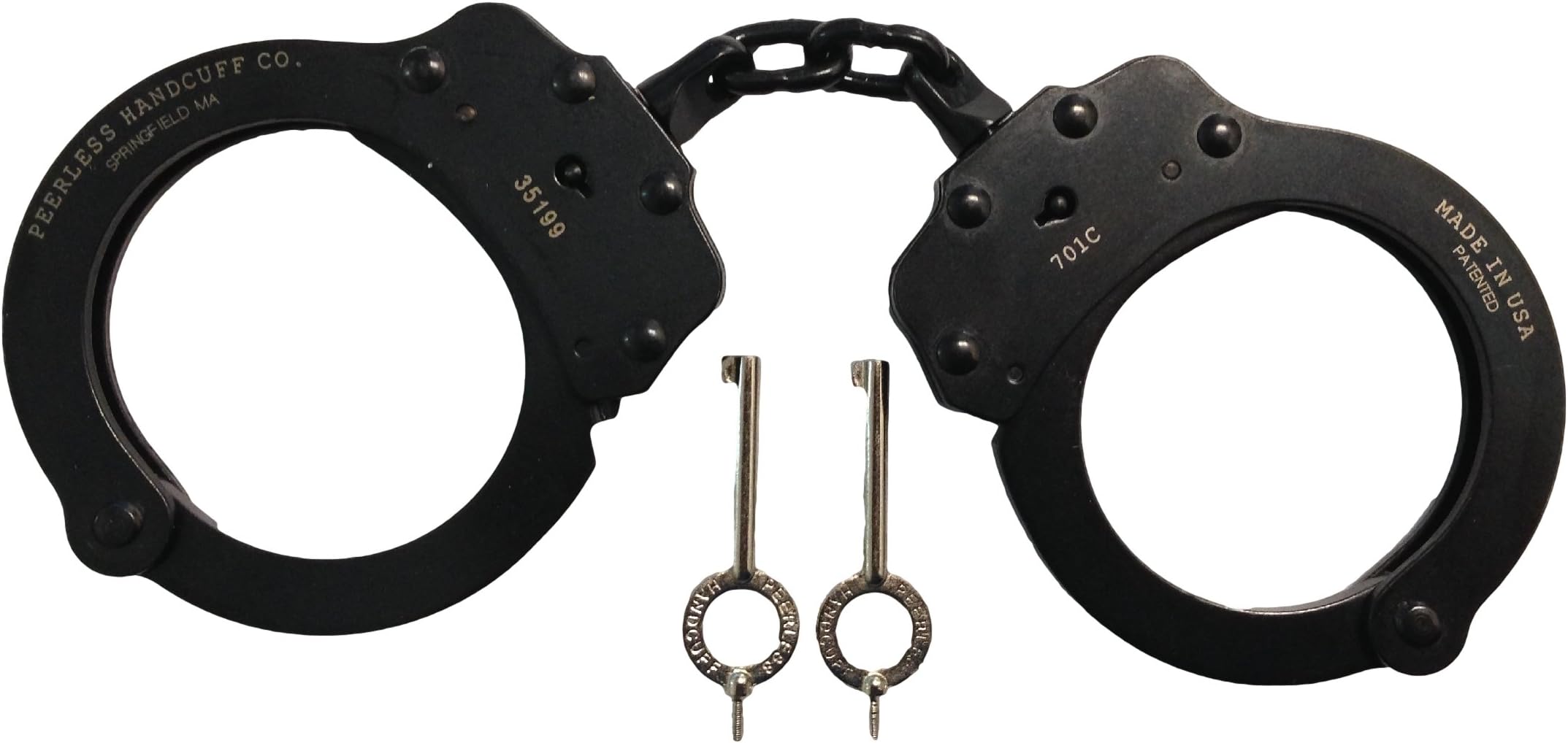 Chain Link Handcuff, Black Oxide Finish - M - 4711