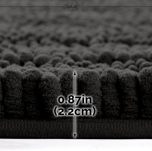 Miniatura 3 de Zulay Home Alfombra de baño suave y lanuda – Alfombras de baño ultra absorbentes para el baño, alfombra antideslizante – Alfombra de baño gruesa