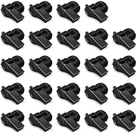 Hipat 24-Pack Loud Plastic Sports Whistles with Lanyard - 120dB Crisp Sound for Coaches, Referees, Emergencies