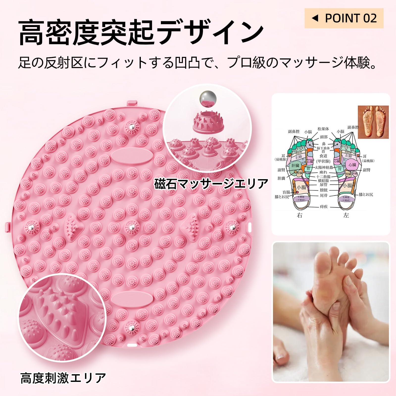 Amazon | Meewtun 足ツボマット 指圧ボード ソックス付き 足ツボ 指圧 