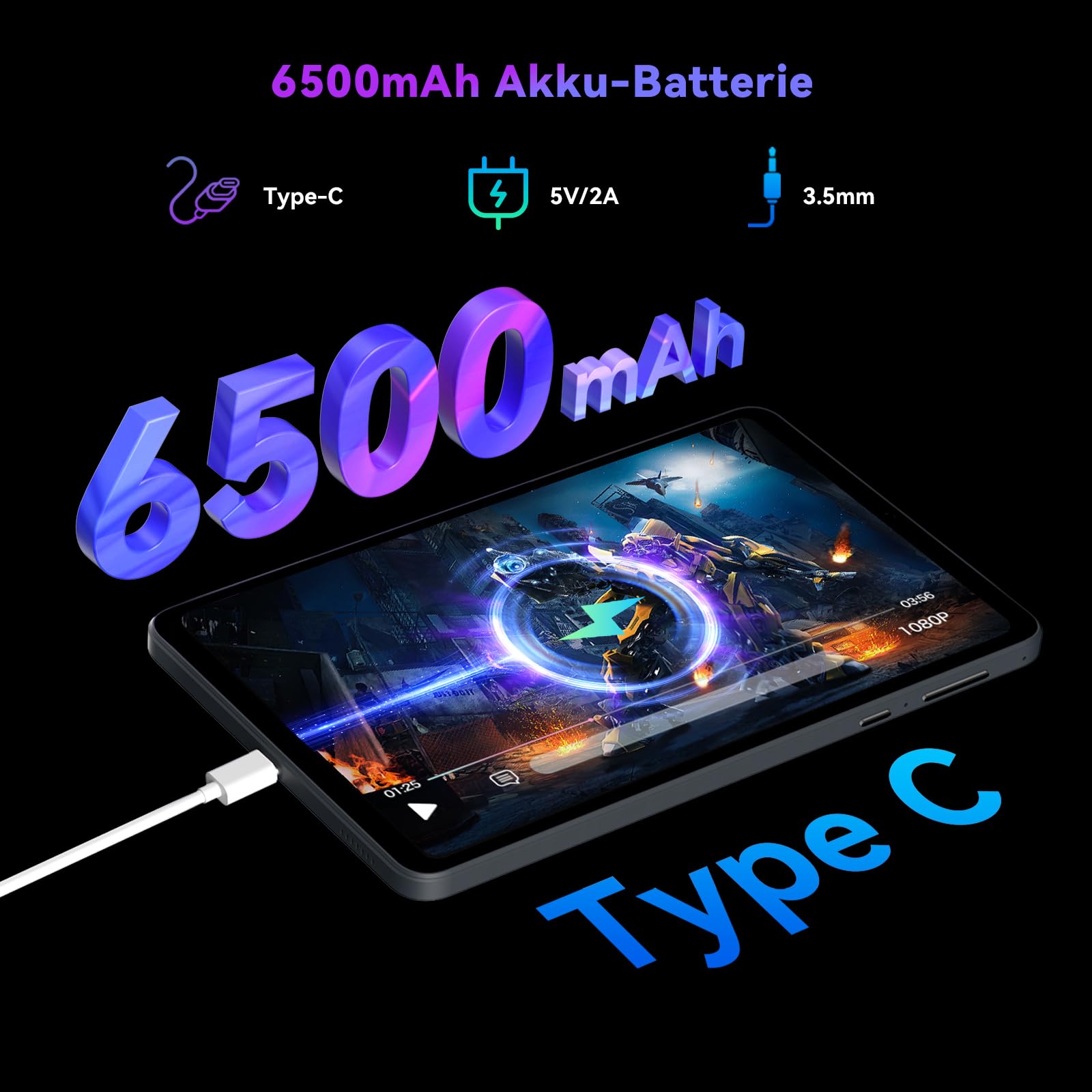 Headwolf FPad6 Android Tablet 8 Inch, 2560 x 1600 Display