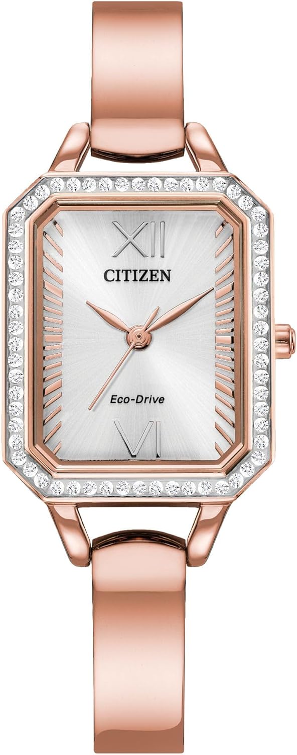 Citizen Ladies’ Silhouette Crystal Eco-Drive Bangle Watch,
