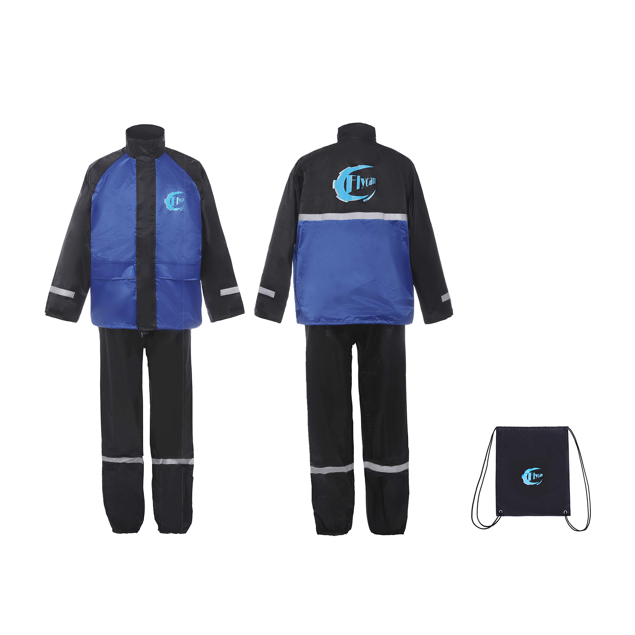 YJS Flycam Regenanzug Schneeanzug Wasserdichte Winddicht Schneeanzug Regenmantel Motorrad Motocross Outdoor-Sportarten Reflektierende Regenjacke Über Anzugjacke und Regenhose Sets