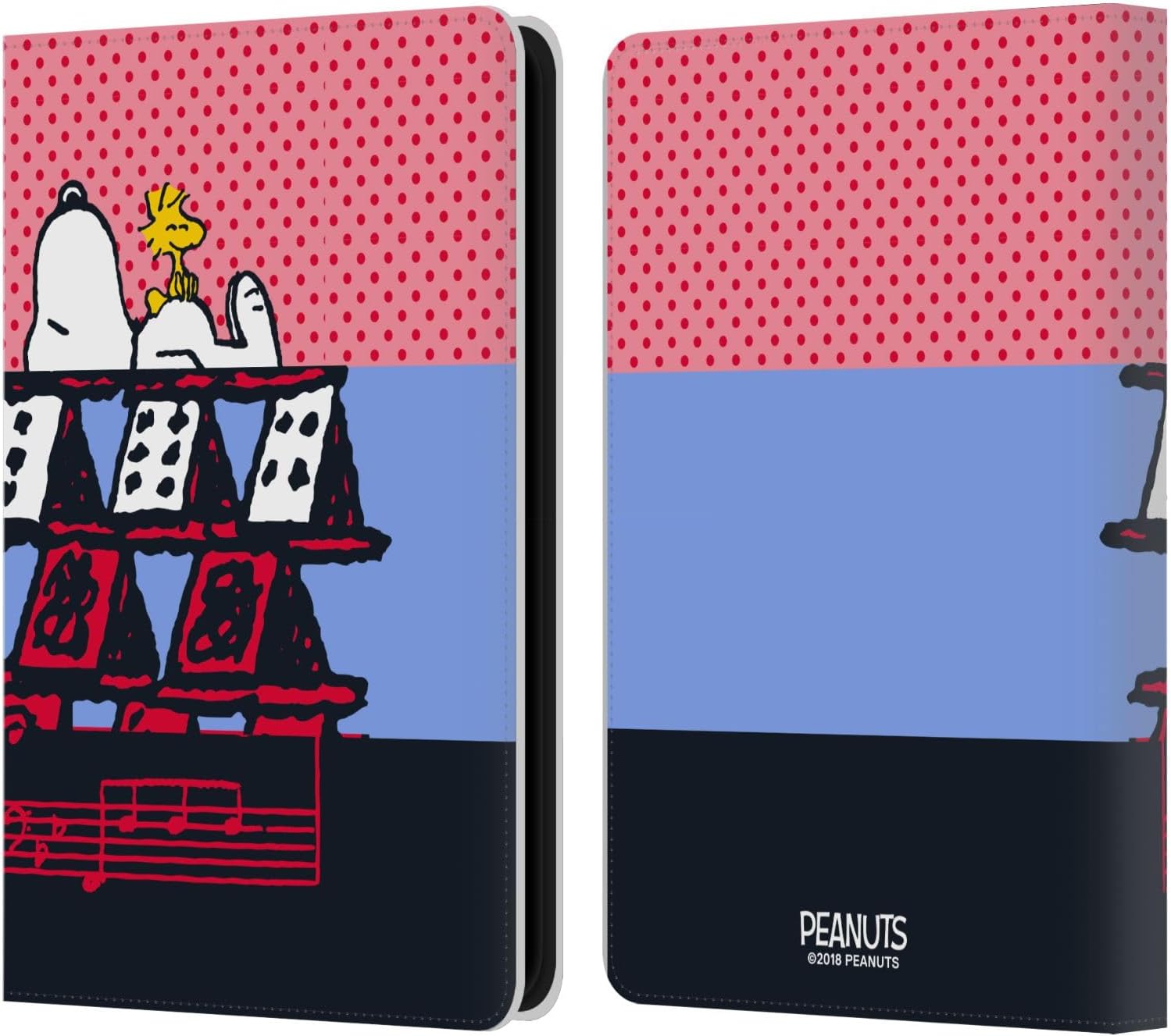 Head Case Designs Officially Licensed Peanuts Snoopy & Woodstock 3 Halfs and Laughs Leather Wallet Case Compatible with Amazon Kindle 11th Gen 6in 2022
