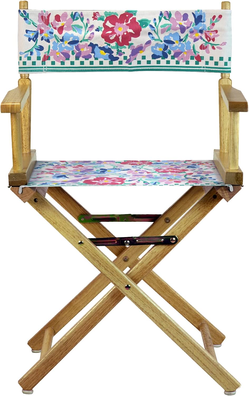 Casual Home Natural Frame/Garden Canvas 18" Classic Height Directors-Chairs, 21.75" W x 17" D x 33.75" H