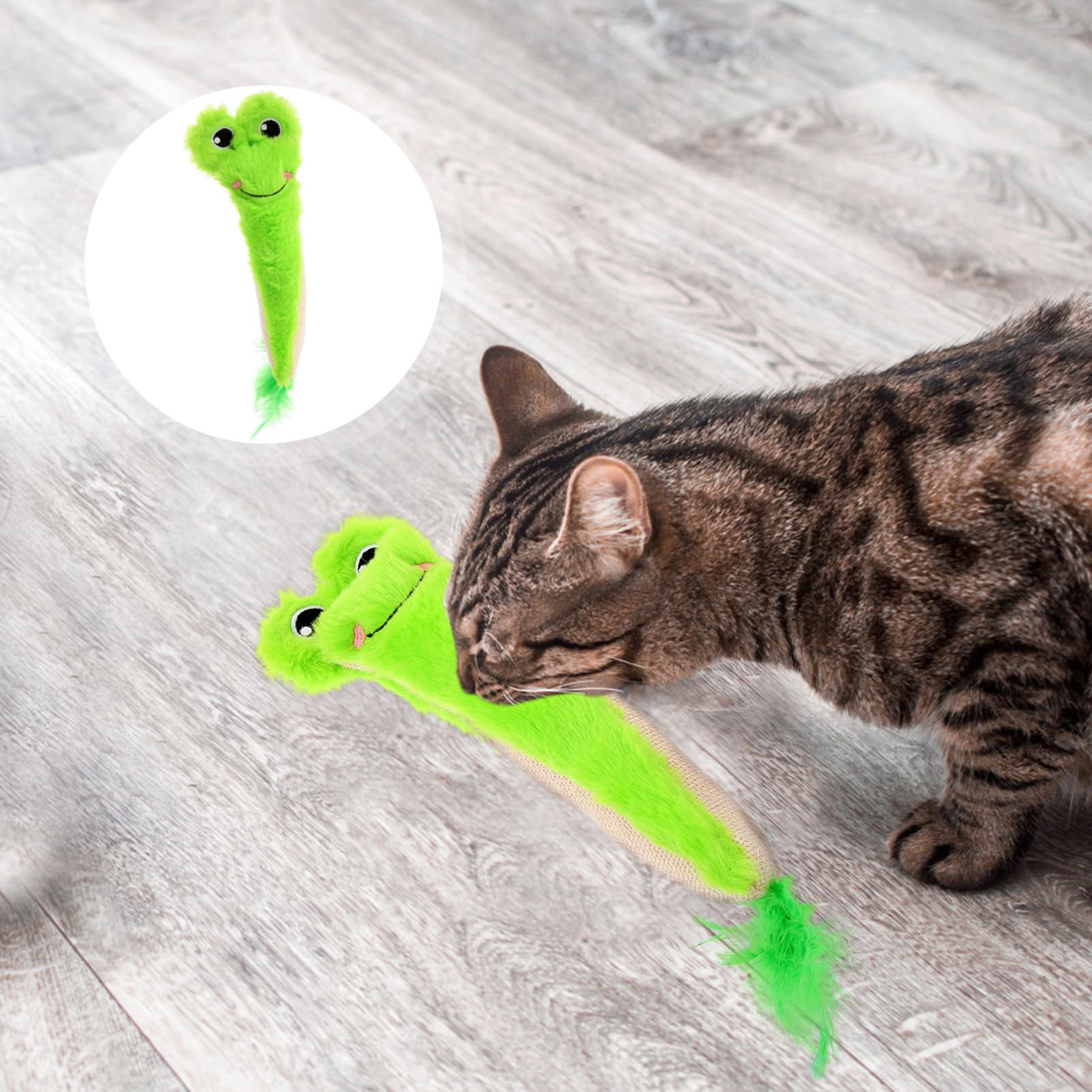 Jouets pour Chats D'intérieur Souris en Peluche Douce avec Papier Froissé Jouet Interactif À Mâcher pour La Santé Bucco-