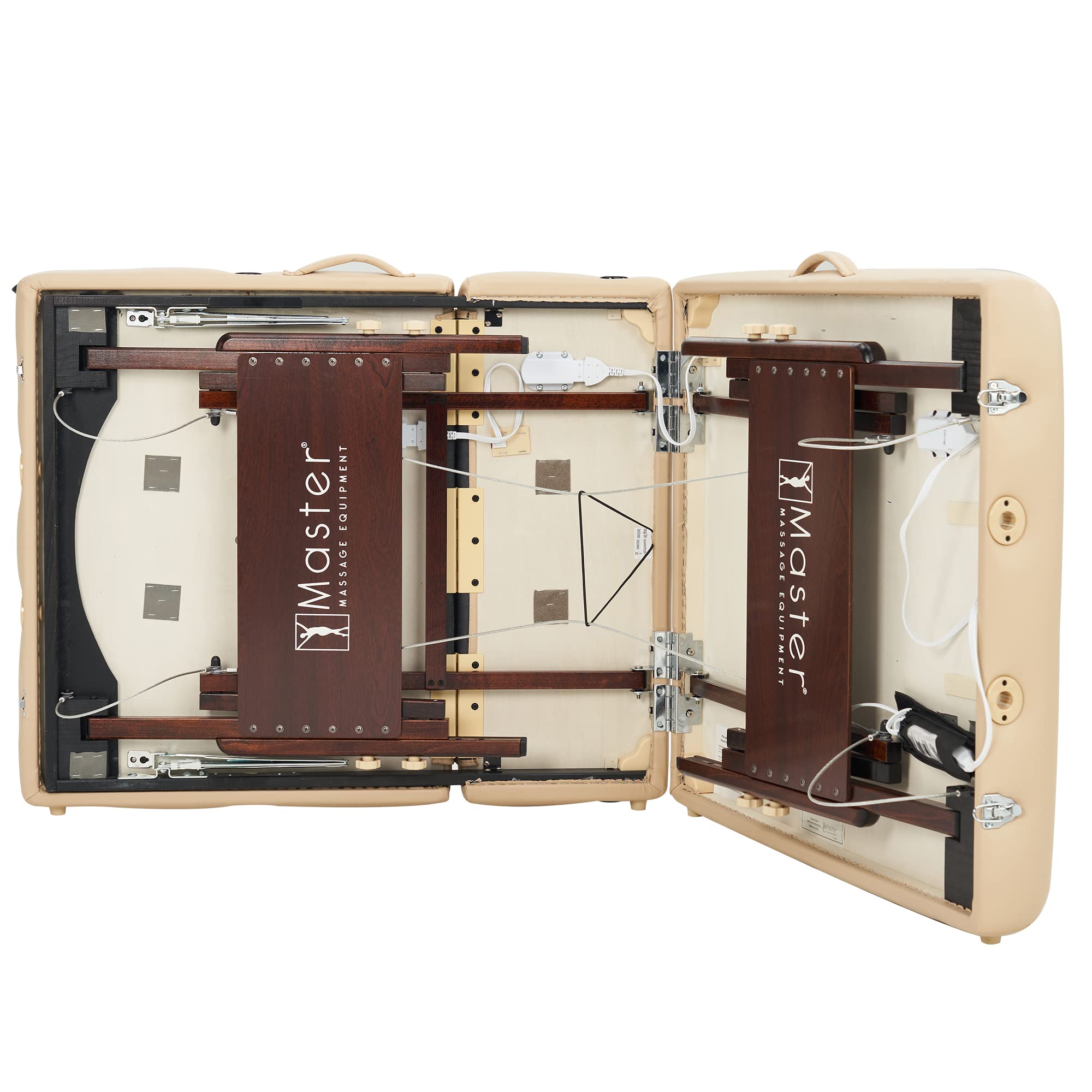 Master Massage Del Ray Salon Therma Top - Lettino pieghevole per massaggi e cosmetici, riscaldabile, schienale regolabile con cuscino musicale, altoparlante Bluetooth
