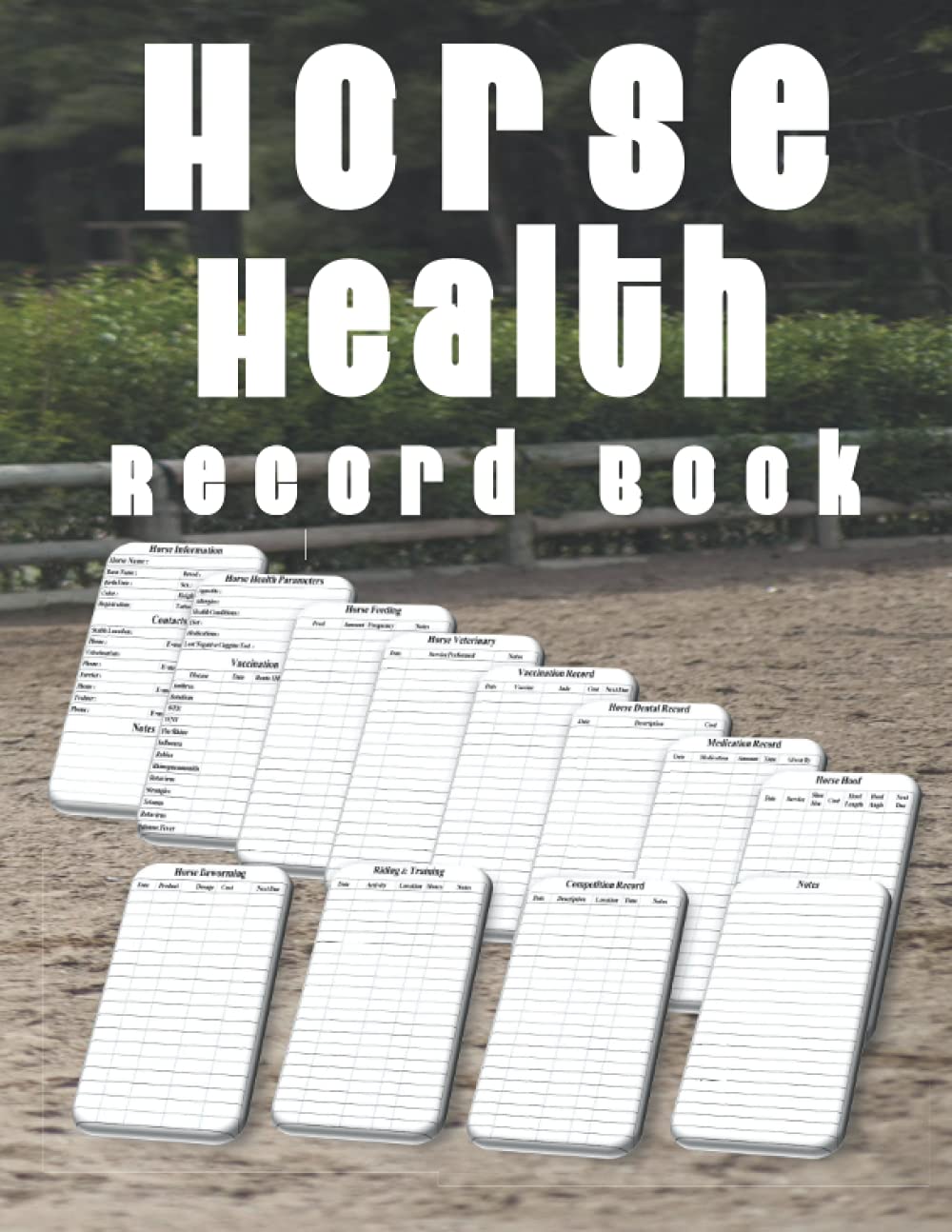 Horse Health Record Book Horse Health Care Log Book, Record Hoof Care