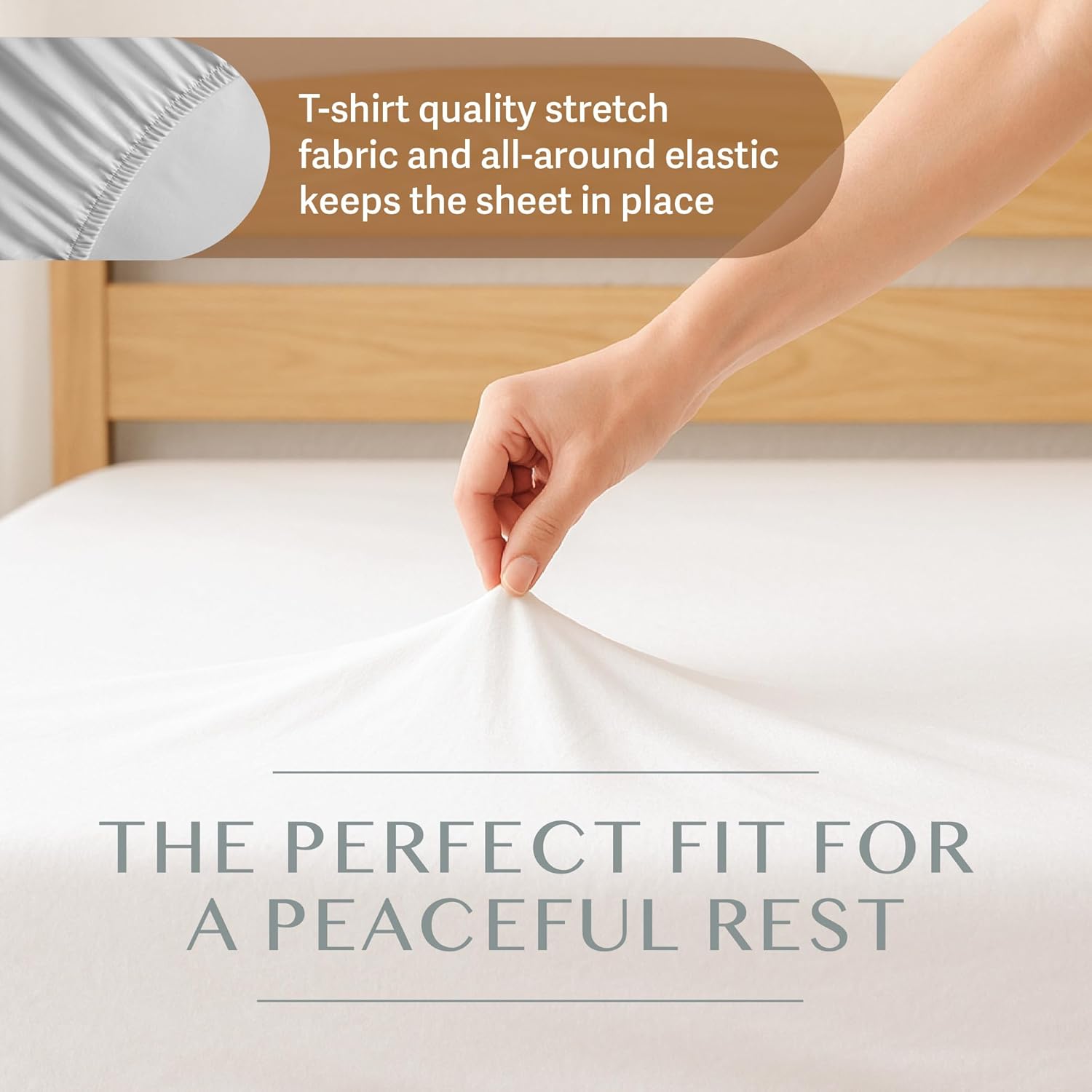 4 Pack Fitted Hospital Bed Sheets with Elastic All Around for a Perfect Fit - Cotton Rich Soft Knitted Jersey Sheet, 36” x 84” x 12”