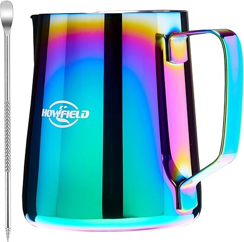 Miniatura 9 de Vaso espumador de leche para vaporizar, jarra de café para hacer espuma de café, jarra de espuma de 20 onzas, jarra de espuma para café con leche,