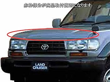 Amazon | BRIGHTZ ランクル 80 81 最高級ボンネットバイザー 金具付 C