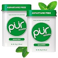 Vista 13 de PUR Caramelos de menta Sin aspartame Hechos con xilitol Caramelos naturales con sabor a Mandarina Tango, sin azúcar, veganos, sin gluten
