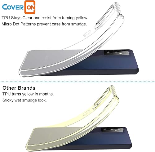 Miniatura 6 de CoverON Funda delgada de TPU diseñada para Samsung Galaxy A52, cubierta suave flexible del teléfono - transparente