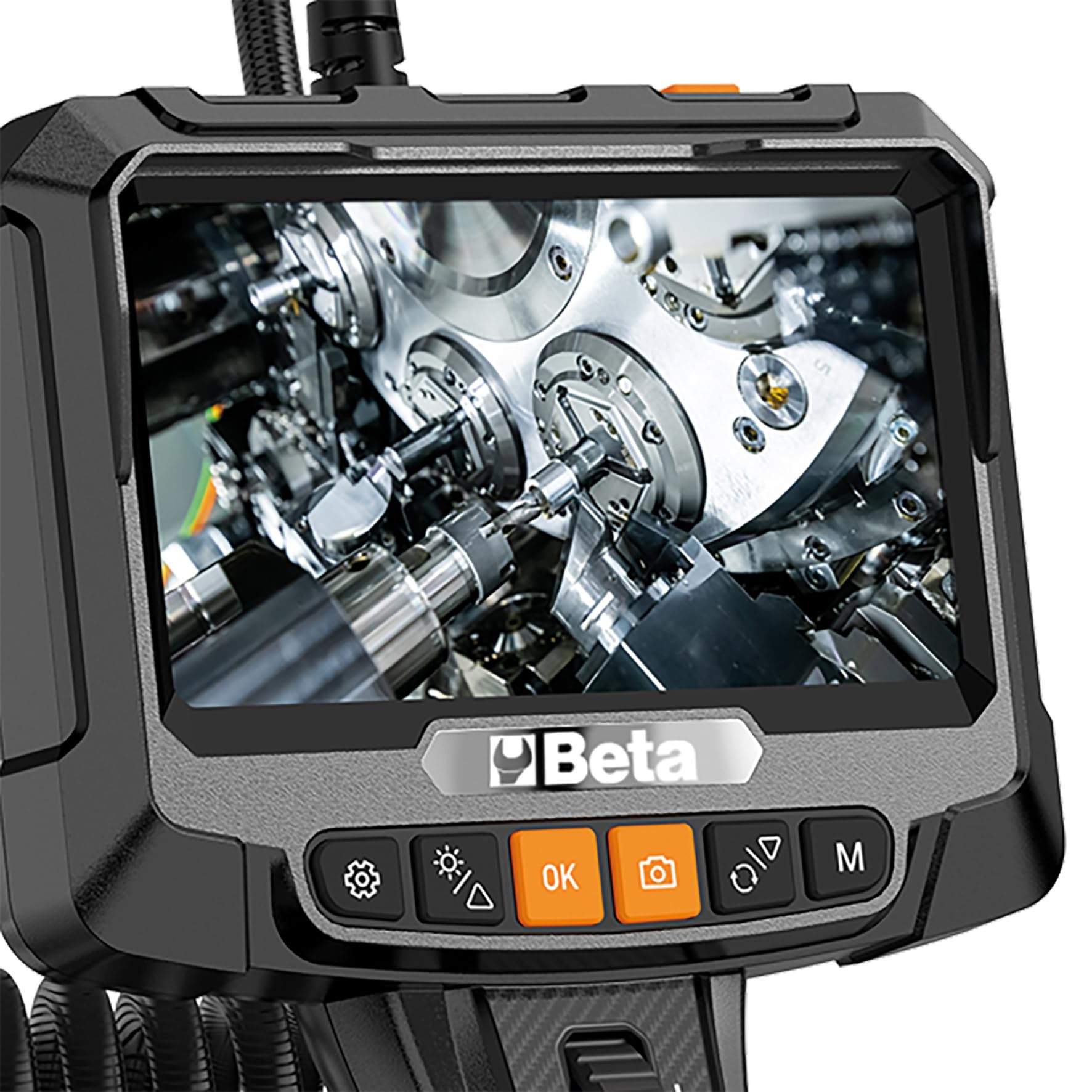 Beta 961N, Vidéoscope électronique HD 5", Sonde flexible à 360° de 1,5 m, IP67, Enregistrement vidéo/photo, Outil de diagnostic professionnel