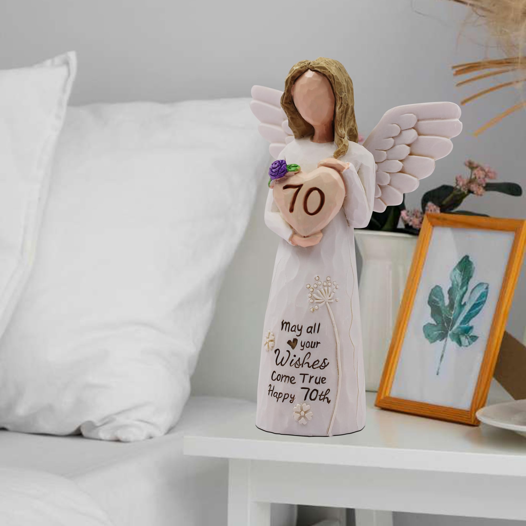 70th Birthday Gifts for Women, Meaningful 70th Birthday Gifts, Sculpted Hand-Painted Figurine