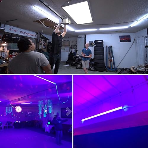 Miniatura 7 de Cable de extensión de luz LED T5 T8 de 10 pies con interruptor de encendidoapagado, enchufe de EE. UU. para tubo LED integrado T5 T8, cable de