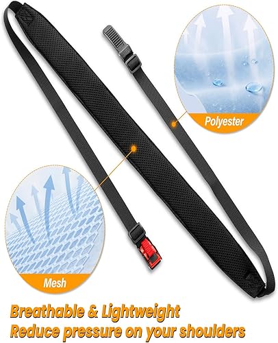 Miniatura 4 de XFMT Correa de transporte de casco de liberación rápida ajustable para cascos de motocicleta, Negro -