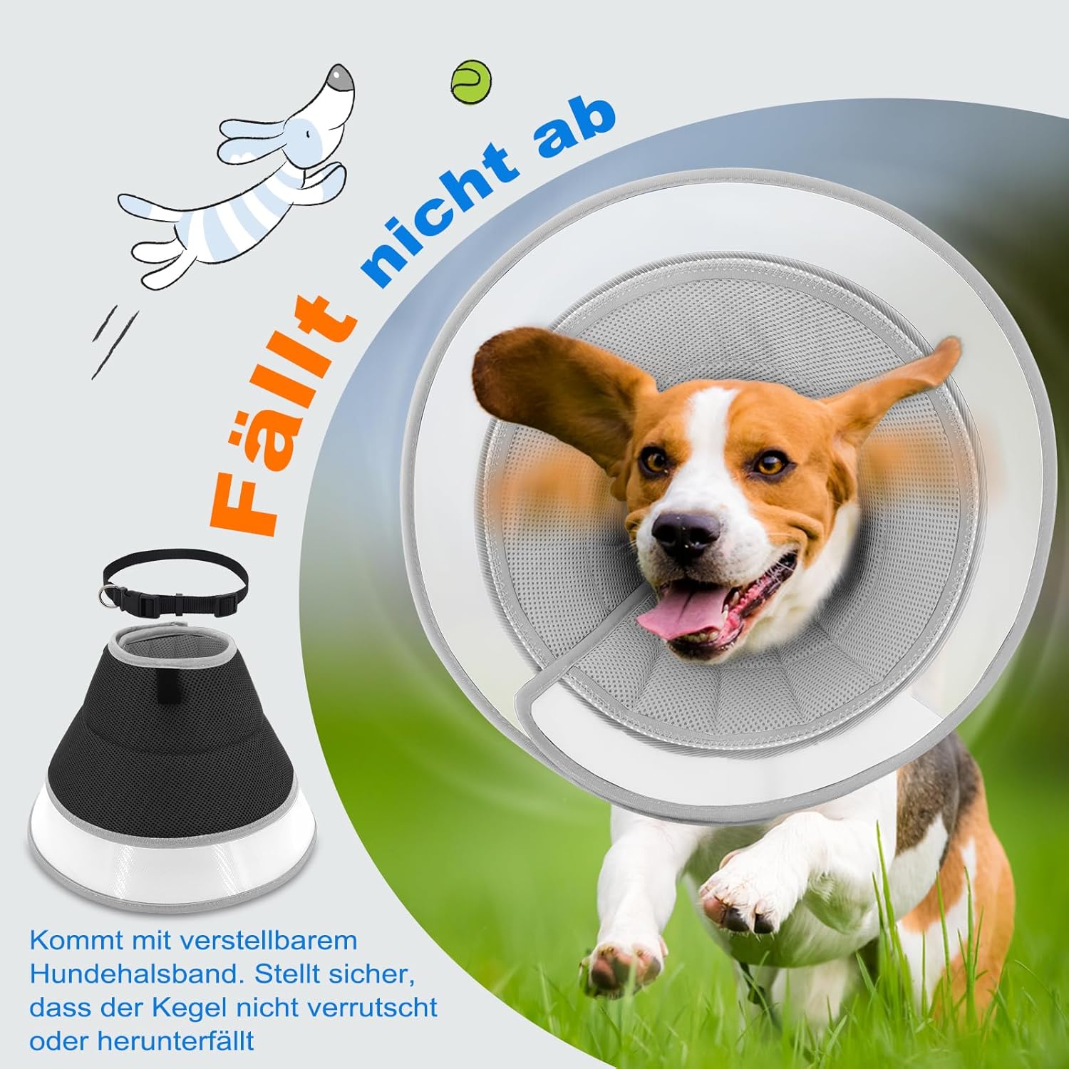 Detaily a materiál mäkkého ochranného goliera