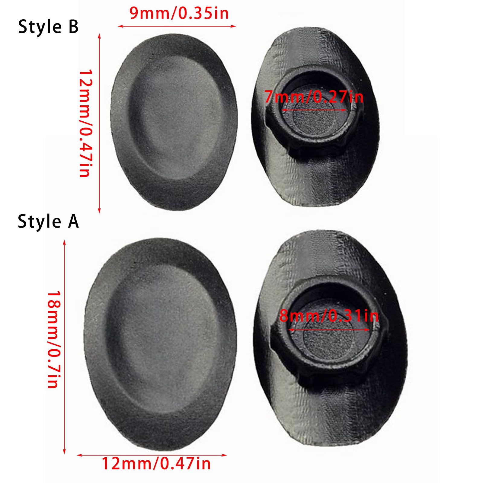 Lot De 100 Bouchons Pour Trou De Jante De Vélo - Pour Valves 7.3 à 9.3 Mm - Route Et VTT - Noir