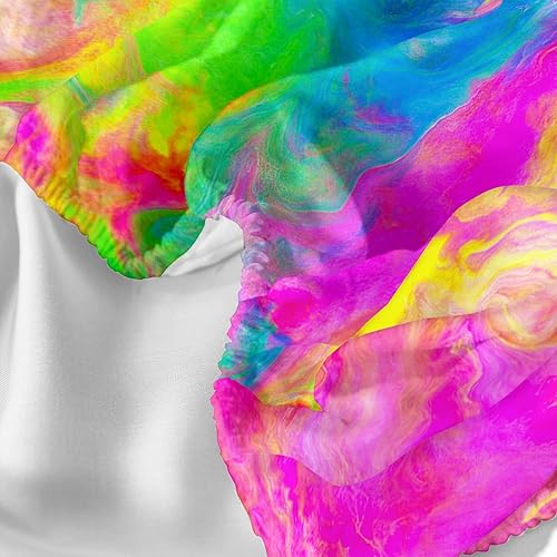 Miniatura 4 de AILONEN Juego de sábanas bajeras de teñido anudado, tamaño individual, estilo hiphop colorido superior para niñas, adolescentes y niños, juego de