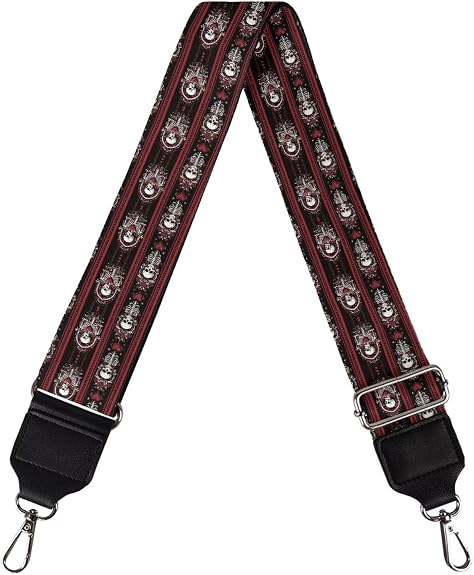 Adjustable Purse Strap for Women, Crossbody Wide Handbag Strap Replacement, Sturdy Bag Strap with Silver Hardware