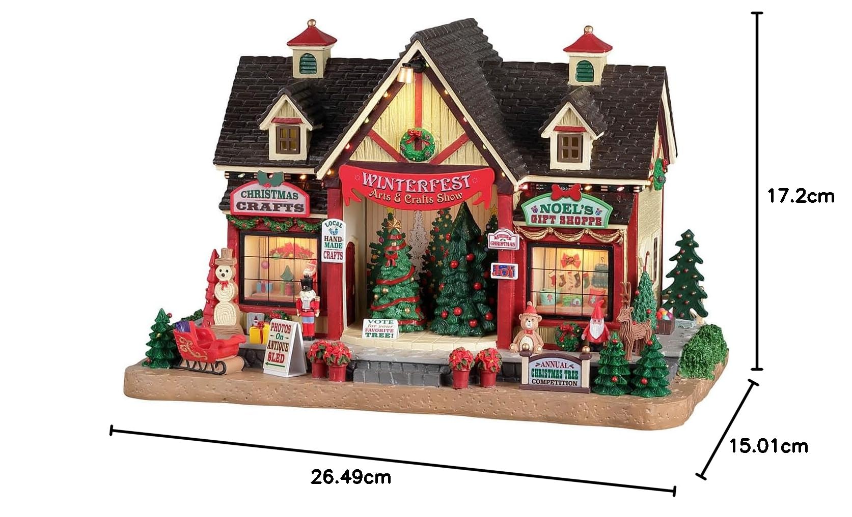 Lemax 25865-UK Caddington Village Lighted Building: Winterfest Arts & Crafts Show