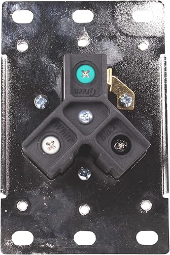 Miniatura 4 de Journeyman-Pro RV 30 Amp, 125 voltios, NEMA TT-30R, 2P, 3W  Toma de corriente de montaje empotrado, hoja recta, grado industrial, conexión a tierra,